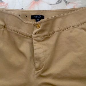 Chaps brand khaki colored business style pants
